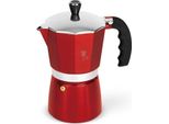 Berlingerhaus Caffettiera 9 Tazze Borgogna Linea Metallica BH-8583
