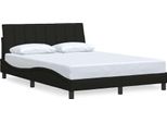 Vidaxl Struttura Letto Senza Materasso "Hanko"" Nero 140X200 Cm Tessuto"