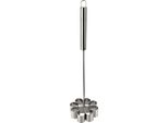 Ibili-Accesorios Piastra Per Waffle, Acciaio Inox, 9 Cm, Argento