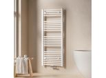 Emke Radiatore Da Bagno Asciugamano Scaldasalviette 50X120Cm 513 Watt Bianco Radiatore Da Bagno Attacco Centrale Senza Elemento Riscaldante