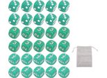 30Pz 16Mm Standard 6 Lati Set Di Dadi In Plastica Gioco Educativo Da Tavolo Matematica Per Casa - Aula - Assemblea Di Partito