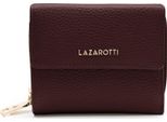 Lazarotti Pelle Portafoglio Bologna Leather Wallet With 8 Card Slots Burgundy Marrone Scuro