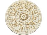 Tavola A Pendolo A Stella In Legno, Asta Divinatoria, Divinazione, Rotonda, Messaggio Metafisico, Stregoneria, Altare Wicca, Materiale Per Principianti