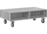 Syfax™ Tavolino Con Ruote Grigio Sonoma 90 X 50 X 30 Cm
