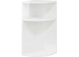 Syfax™ Tavolino Bianco Lucido 29,6 X 29,6 X 60 Cm Legno Multistrato