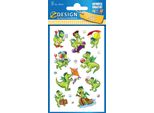 Avery Zweckform® 54043 Z-Design 54043, Adesivi Per Bambini, Draghi, 3 Fogli/27 Adesivi