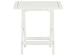 Vidaxl Tavolo Da Bistrot Bianco 46X46X47 Cm In Legno Massiccio Di Acacia