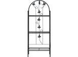 Vidaxl Scaffale Per Piante A 3 Livelli Nero 52 X 28 X 128 Cm Ferro