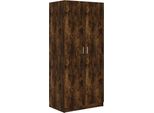 Syfax™ Armadio Rovere Fumo 80X52X180 Cm In Legno Multistrato