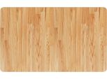 Vidaxl Piano Lavabo Marrone Chiaro 100X60X2,5 Cm In Legno Massiccio Trattato