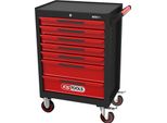 Ks Tools Carrello Da Officina Ecoline Nero/Rosso Con 7 Cassetti - 897.0007