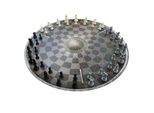 Scacchi Per Tre - Set Di Scacchi 3 In 1 - Scacchi - Scacchiera - 56 Cm