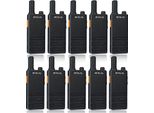 Radio Retevis RT622P, Radio Professionale Con Capacità Di Ricarica USB-C Da 1620 Mah, PMR446 Vox, Allarme Di Emergenza, Radio Portatile Per Adulti, Hotel, Sicurezza (10 Pezzi, Nero)