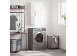 Vidaxl Armadio A Muro Bianco Lucido 34,5X34X90 Cm Materiale A Base Di Legno