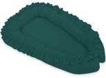 Baby Nest Premium Cocoon Per Neonati Con Volant My Sweet Baby Biberon Verde - 5902366024926