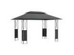 Vidaxl Padiglione Con Tetto Antracite 400X300X270 Cm Acciaio