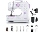 Macchina Da Cucire Portatile, 12 Punti 2 Velocità Macchina Da Cucire Pesante, Mano Elettrica Quilting Ricamo Overlock Veloce Macchina Da Cucire Casa