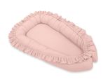 Baby Nest Premium Cocoon Per Neonati Con Volant My Sweet Baby - Rosa Pastello - 5902366004553
