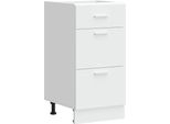Vidaxl Armadio Base Lyon Bianco 40X46X81,5 Cm Materiale A Base Di Legno