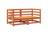 Divani Angolari Da Giardino 2 Pz. Marrone Cera 70X70X67 Cm In Legno Di Pino Massiccio
