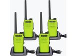 Retevis RT647 Walkie Talkie Impermeabile, 16 Canali PMR446, Monitor Ctcss/Dcs Di Scansione, Radio (4 Pezzi, Verde)