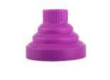 Diffusore Pieghevole In Silicone Per Asciugacapelli - Accessorio Pieghevole Portatile Per Asciugacapelli, Viola, Adatto Ai Viaggi