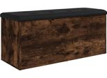 Panca Con Vano Portaoggetti Rovere Fumé 102X42X45 Cm Materiale A Base Di Legno