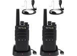 Radio Retevis RT668B, Walkie Talkie PMR446 Con Auricolari Per Adulti, Vox, 16 Canali, Ctcss/Dcs, Per Campeggio