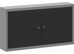 Vidaxl Armadio Per Attrezzi Con Ripiano Nero E Grigio 100 X 20 X 55 Cm