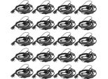 Retevis RE3120 Radio Headset, 2 Pin C-Type Headset, Compatibile RT24 RT668 RT27 RT24V RT617 RT86 RT618 Baofeng BF-88E BF-888S Jucjet (20 Pezzi)