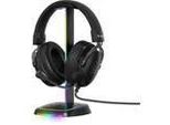 Supporto Per Cuffie Da Gioco - The G-Lab - K-STAND-NEON Rgb - Hub USB/USB-C - Cablato - Illuminazione Rgb - Nero