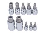 Triplo Quadrato Scanalato Bit Socket, Set Di Bit Scanalato, Punta Scanalata Bit Socket, Triplo Quadrato Bit Socket, Spline Bit Socket, Bit Socket