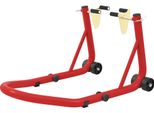 Homcom Cavalletto Per Moto Set Cavalletto Di Montaggio Anteriore Cric Per Moto Fino A 544 Kg Cavalletto Per Moto Per Ruota Anteriore In Acciaio Rosso