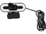 Webcam Usb 4K Con Microfono E Illuminazione Integrati - Plug & Play Per Streaming Live, Videochiamate, Videoconferenze, Lezioni Online