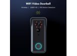 Videocamera Wifi Per Campanelli Senza Fili 1080P Hd 2-Way Audio Rilevamento Del Movimento Visione Notturna A Infrarossi Monitoraggio In Tempo Reale Copertura D'acqua Supporto App Tuya Scheda Di Memoria