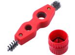 4-In-1 Pulitore Di Tubi Di Rame E Set Di Alesatori Strumento Di Smussatura Dei Tubi Di Lucidatura Alesatore Interno/Esterno Di Sbavatura Per Tubi In Pvc Ppr Rame Ottone Alluminio