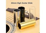 1PC 60MM Alta Chitarra Slide Bar In Acciaio Inox Metallo / Vetro Dito Scivola Per Basso Banjo Ukulele Strumento A Corda Accessori