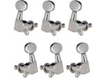 Mollette Per Accordare Le Corde Della Chitarra, Macchine, Accordatori Sigillati, Pulsanti, Manopola Ovale, 3 A Sinistra E A Destra, Per Spartiti Elettrici O Acustici Cromati
