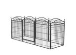 Fativo Recinto Per Cuccioli In Metallo 190X63X80 Cm: Griglia Per Cuccioli, Recinto Per Cani, Recinto Per Cani, Voliera, Box Per Cuccioli E Cani Di Piccola Taglia, Nero