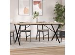 Maison Exclusive - Tavolo Da Pranzo Telaio A X 180X90X75,5 Cm Legno Pino E Acciaio