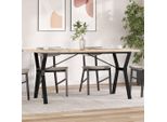 Maison Exclusive - Tavolo Da Pranzo Telaio A Y 160X80X75,5 Cm Legno Pino E Acciaio