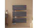 Asciugamani Emke Radiatore Da Bagno Radiatore A Pannello Collegamento Laterale Acqua Calda A Parete 762 X 600 Mm Antracite Senza Elemento Riscaldante