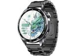 Inf Smartwatch Con Ecg, Cardiofrequenzimetro, Misuratore Di Pressione Sanguigna E Contapassi Cinturino Nero A Tre Perle