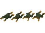 Rana Animale Galleggiante Piccolo Set Di 4 Cm Circa - Decorazione Per Laghetto