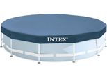 Intex 28032 Copertura Rotonda Per Piscina - Copertura Per Piscina - Ø 457 Cm - Per Piscine Con Struttura In Metallo E A Prisma