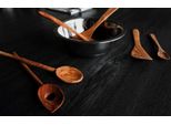 Metaltex 580606010 Cucchiaio Da Cucina In Legno D'oliva Con Foro, Naturale