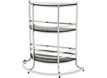 Casa Padrino Carrello Bar In Acciaio Inox E Vetro 95 X 42,5 X H. 100 Cm - Mobili Per Hotel E Ristoranti