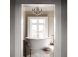 Vasca Da Bagno Freestanding Casa Padrino 165 X 70,5 X 71 Cm Badm165 - Vasca Da Bagno Antica Retrò, Bianco