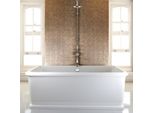 Casa Padrino Vasca Da Bagno Rettangolare Freestanding 180 X 85 X 63 Cm Blon - Vasca Da Bagno Freestanding Retro Antico