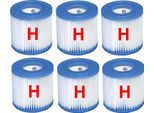 6 X Cartuccia Filtro Intex Per Filtro Piscina Quick Up Cartuccia Filtro Di Ricambio 29007